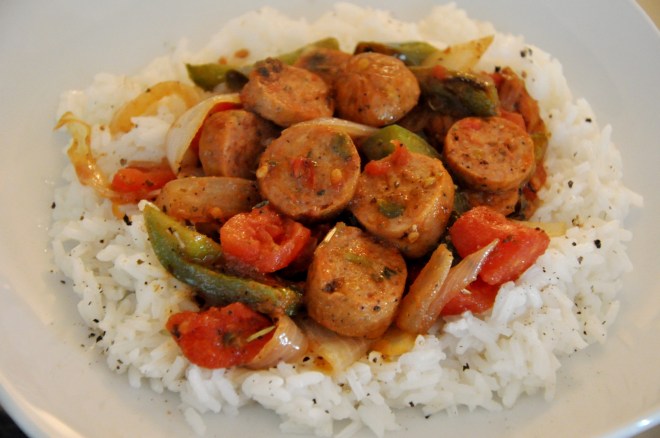 Sausage and Rice